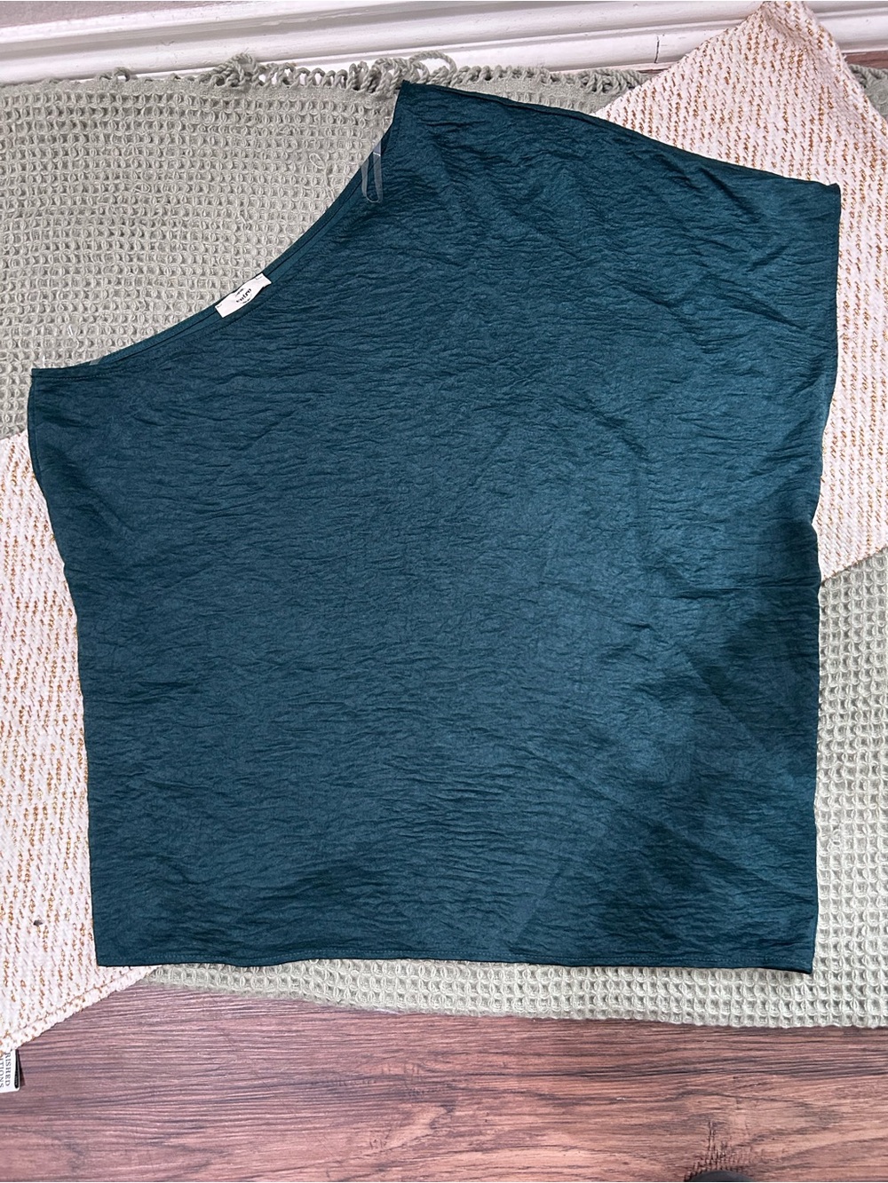entro Teal Satin Top